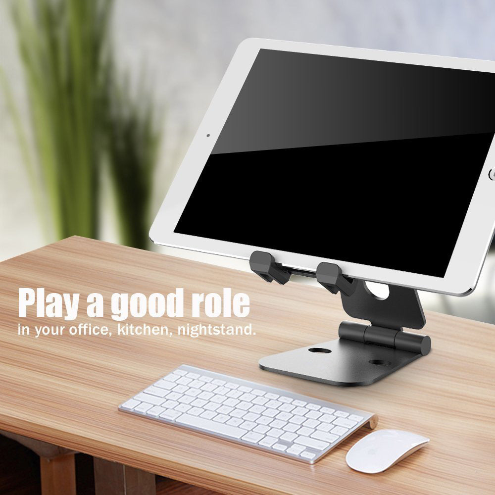 Support de plaque en alliage d'aluminium de bureau paresseux