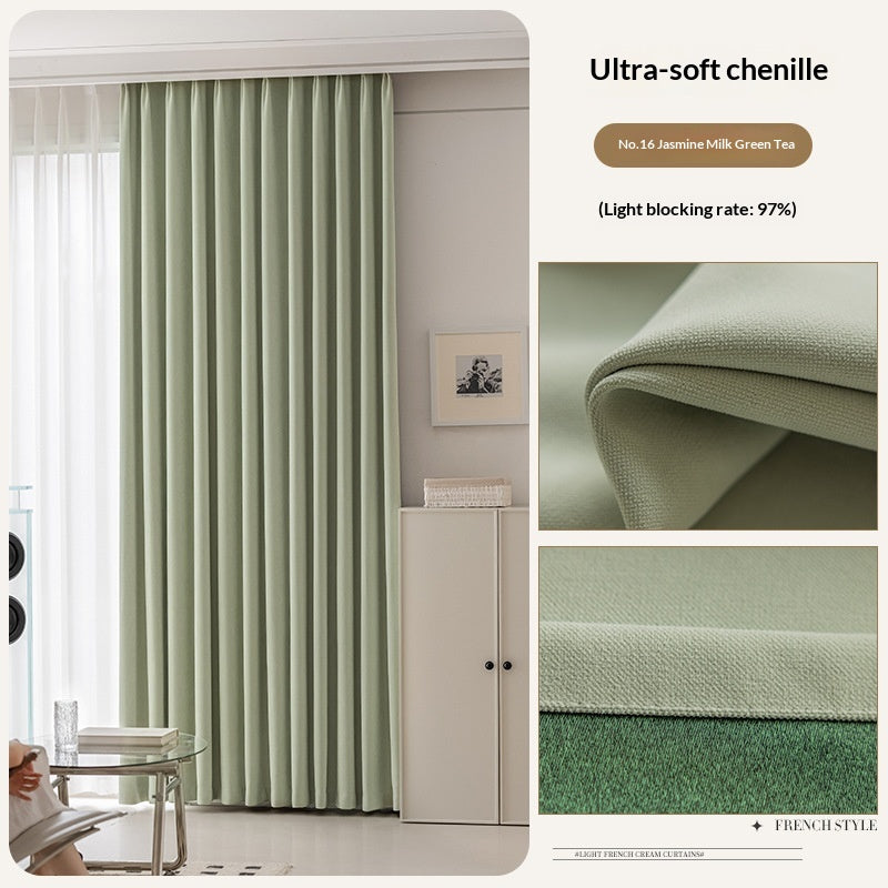 Rideaux en nylon entièrement noirté pour un look haut de gamme dans la chambre