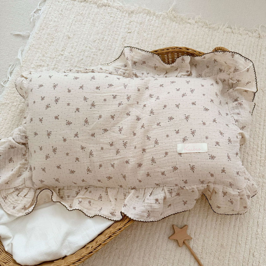 Coussin en coton floral de style coréen Gauze