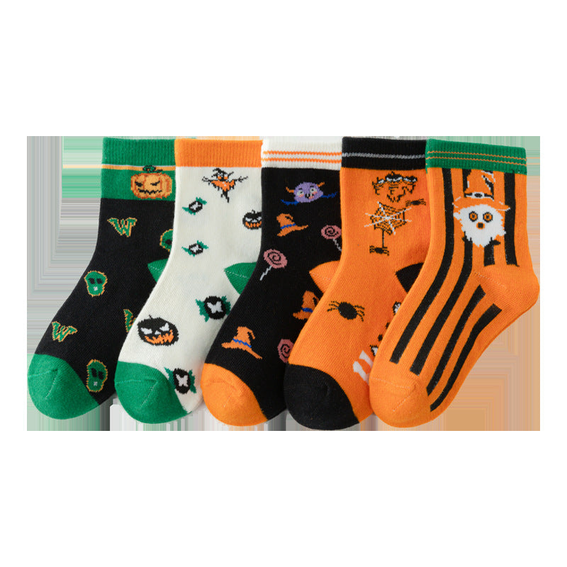 Chaussettes pour tubes d'Halloween simples de mode pour enfants