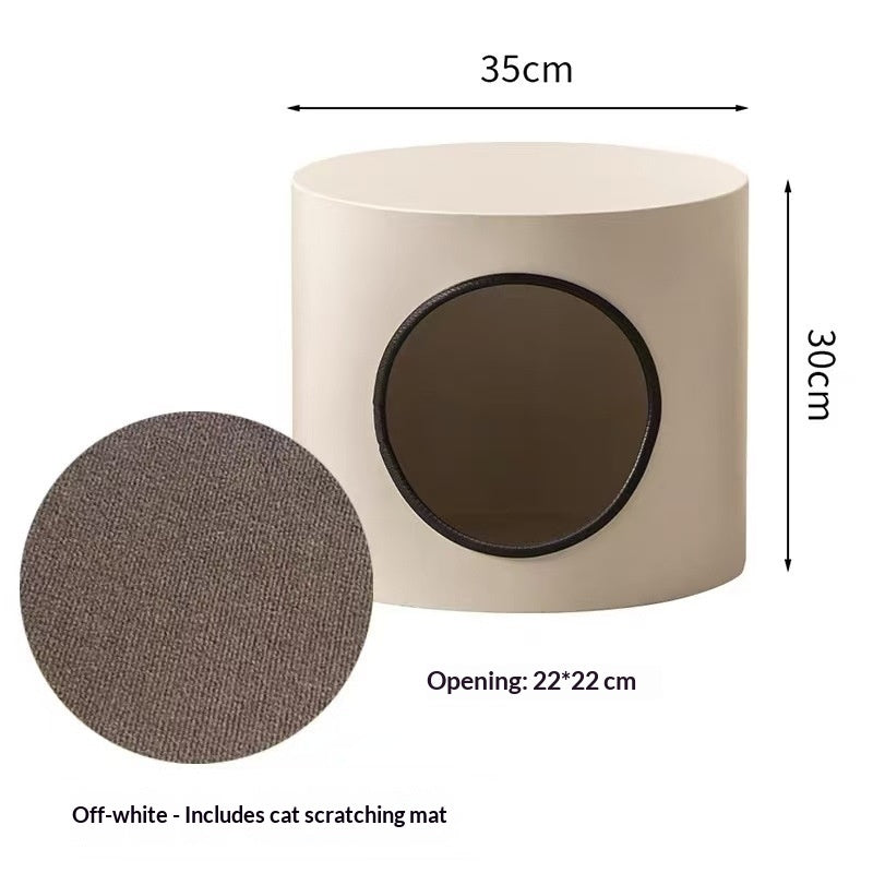 Tabouret semi-fermé pour lit de chat multifonctionnel