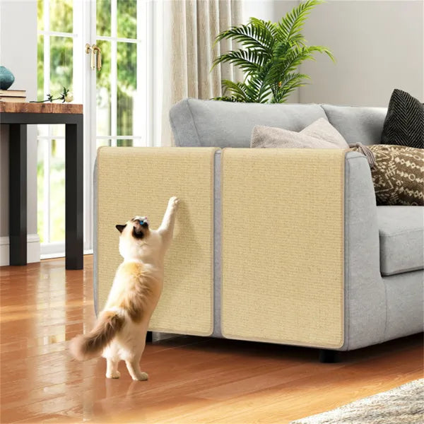 2-Pack 32"x20" Natural Sisal Cat Scratching Mats