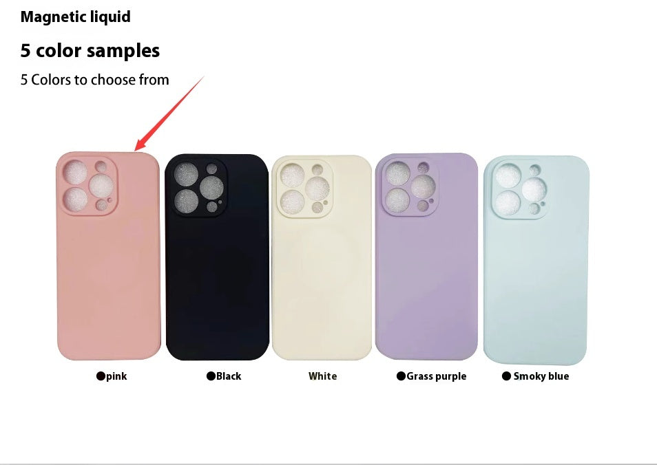 Boîtier de téléphone magnétique en silicone liquide