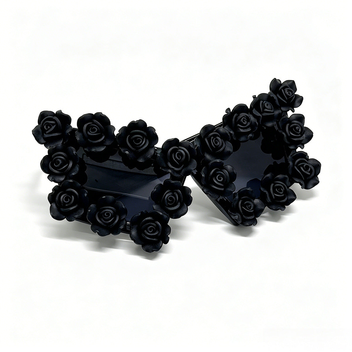Lunettes de soleil gothiques Niche Designer inspirées de Rose noire