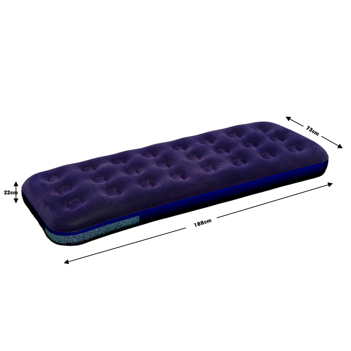 Pvc Flocked Honeycomb Lit gonflable Camping extérieur Style Matelas gonflable Ménage T