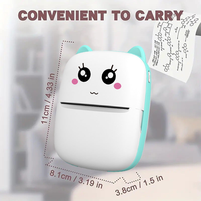 Imprimante d'étiquette thermique Mini sans encre portable de ménage
