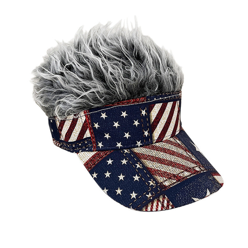 Cap de baseball 250e anniversaire de simulation Cap de baseball synthétique court Cap de baseball Spiked