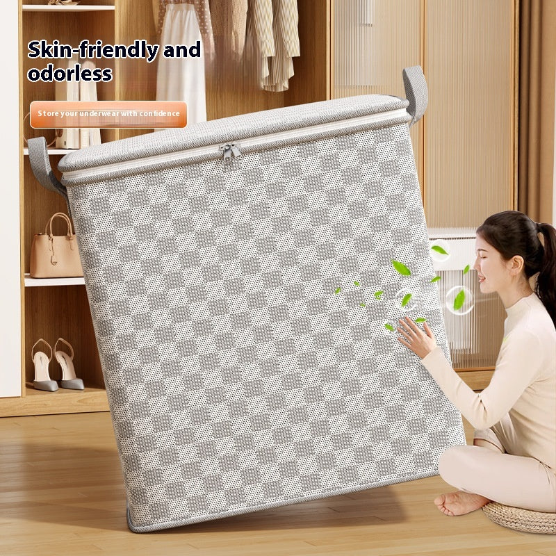 Grille d'échecs Finition de déménagement Sac de rangement de vêtements de grande capacité