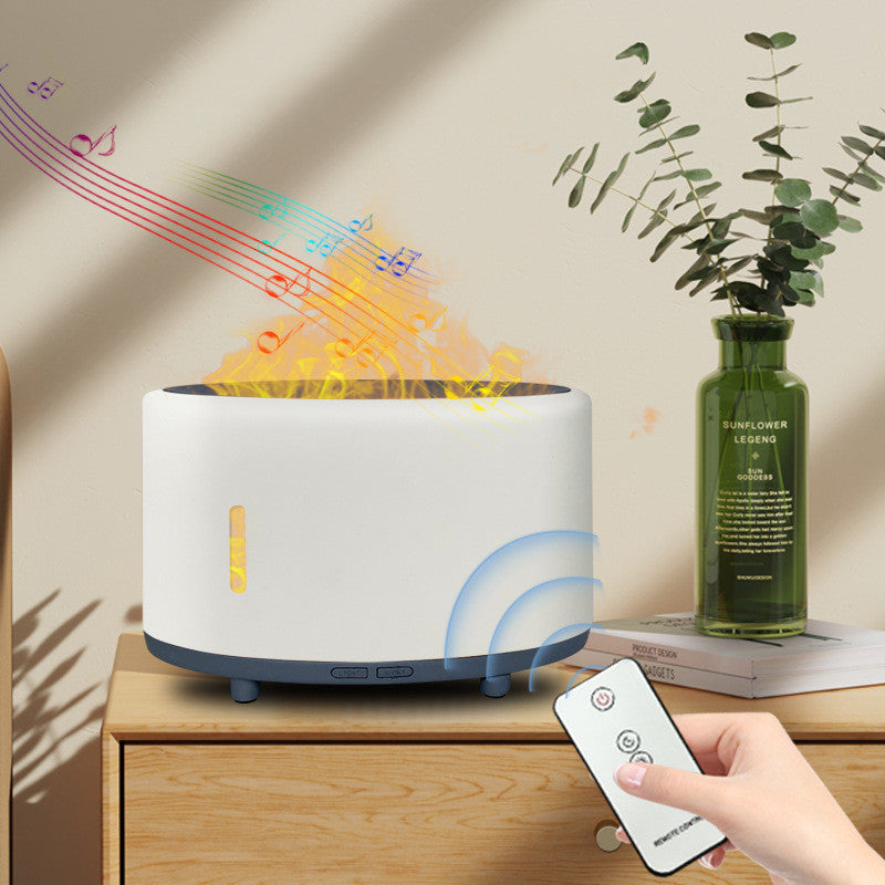 Camping de plein air Bluetooth Music Flame Humidifier