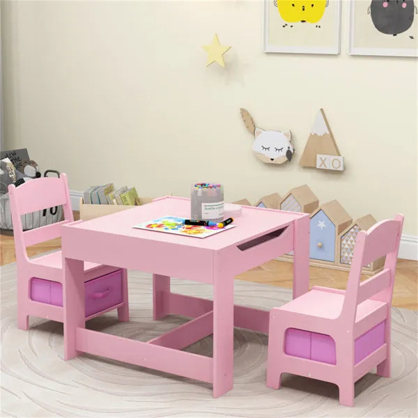 Table d'activités et chaises pour enfants 2-en-1