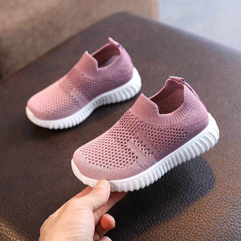 Enfants Chaussures multicolores pour bébés tricotés Sneakers Casual