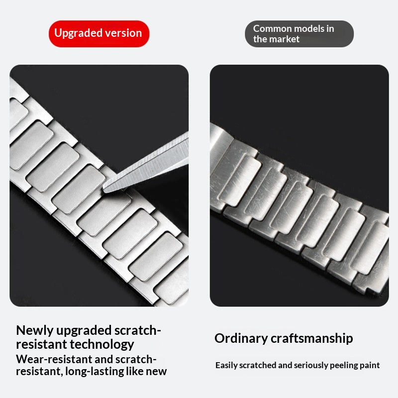 Bracelet de montre magnétique en acier inoxydable en forme de H pour IWatch