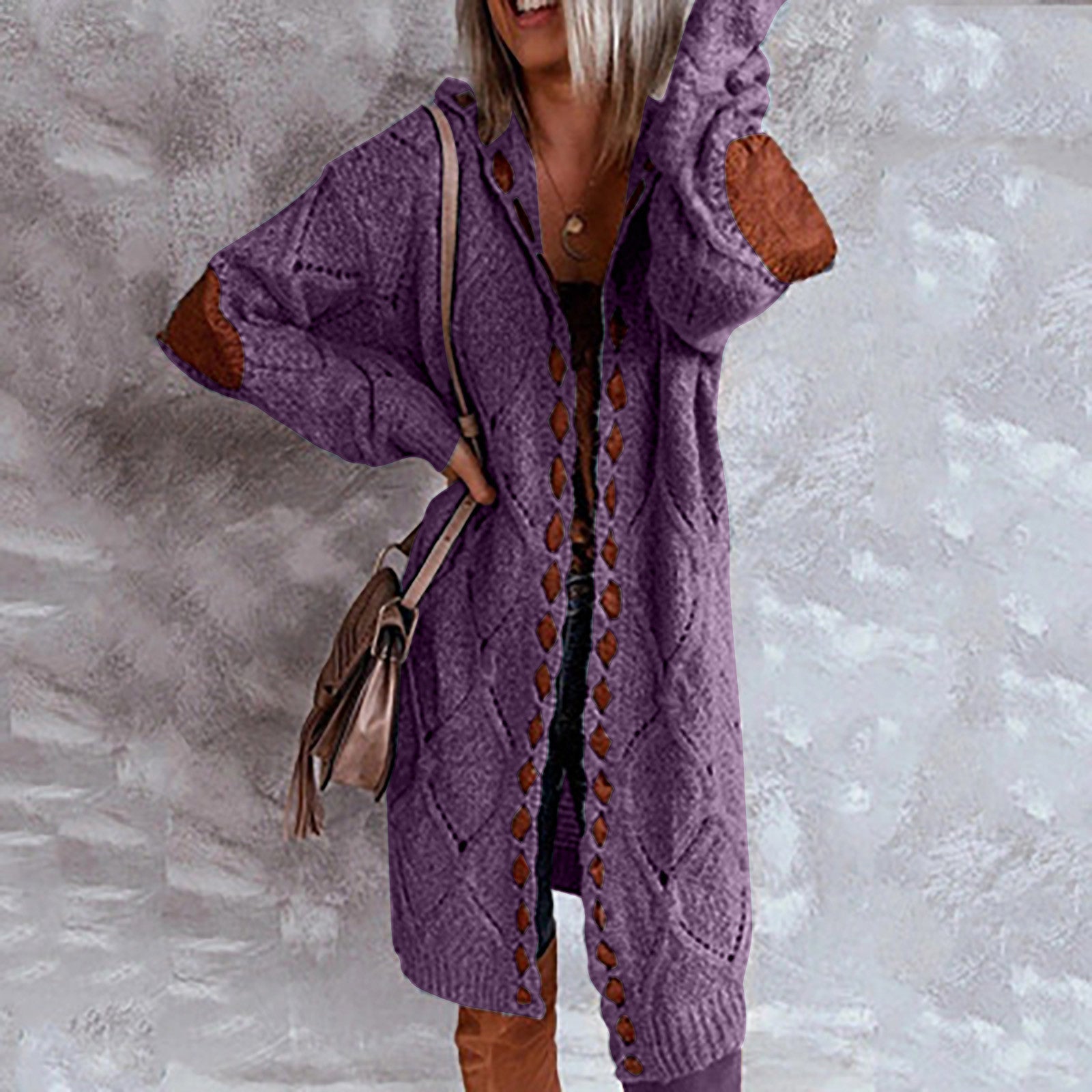 Spot 2022 Automne et hiver Explosions Wish Sweater Sweater Femme Amazon Ebay Long Coat