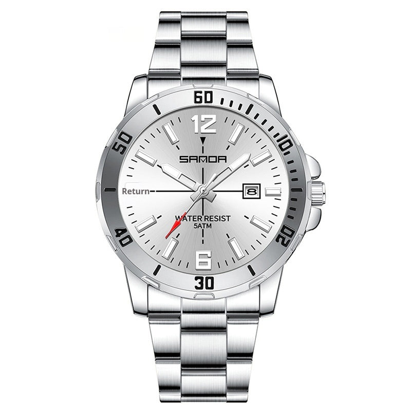 Montre Quartz imperméable multifonctionnelle pour hommes