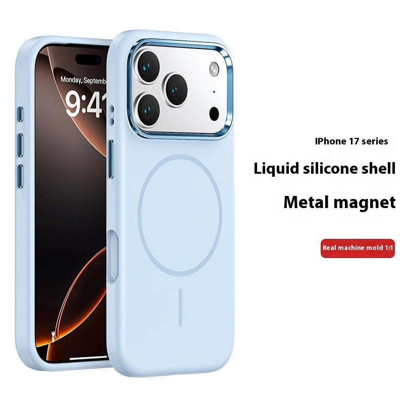 Métal Grand trou magnétique peau sentir tout-inclus Case téléphone