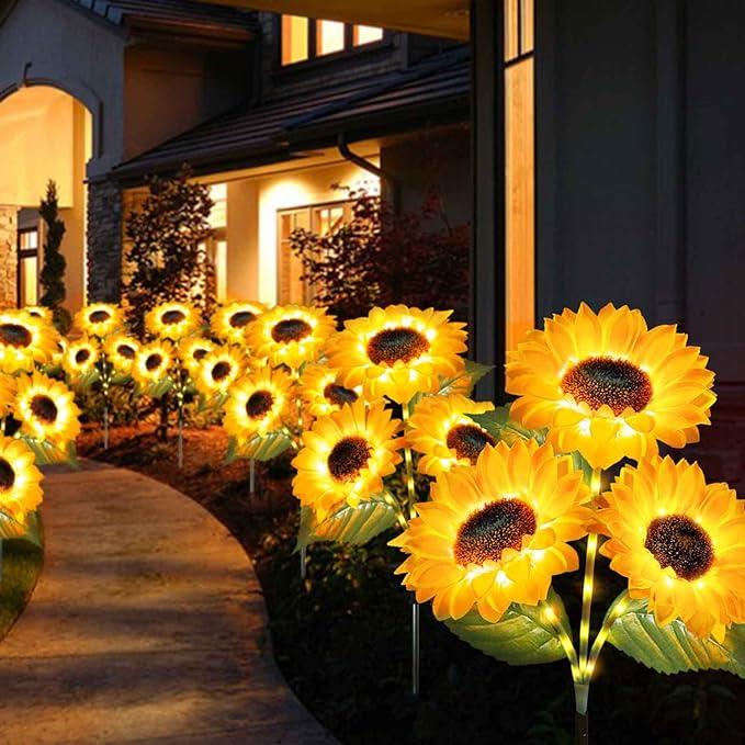 Lampes solaires LED Sunflower Garden