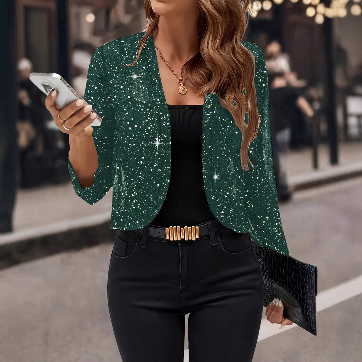 Veste de Cardigan à manches longues, élégante et élégante pour femmes