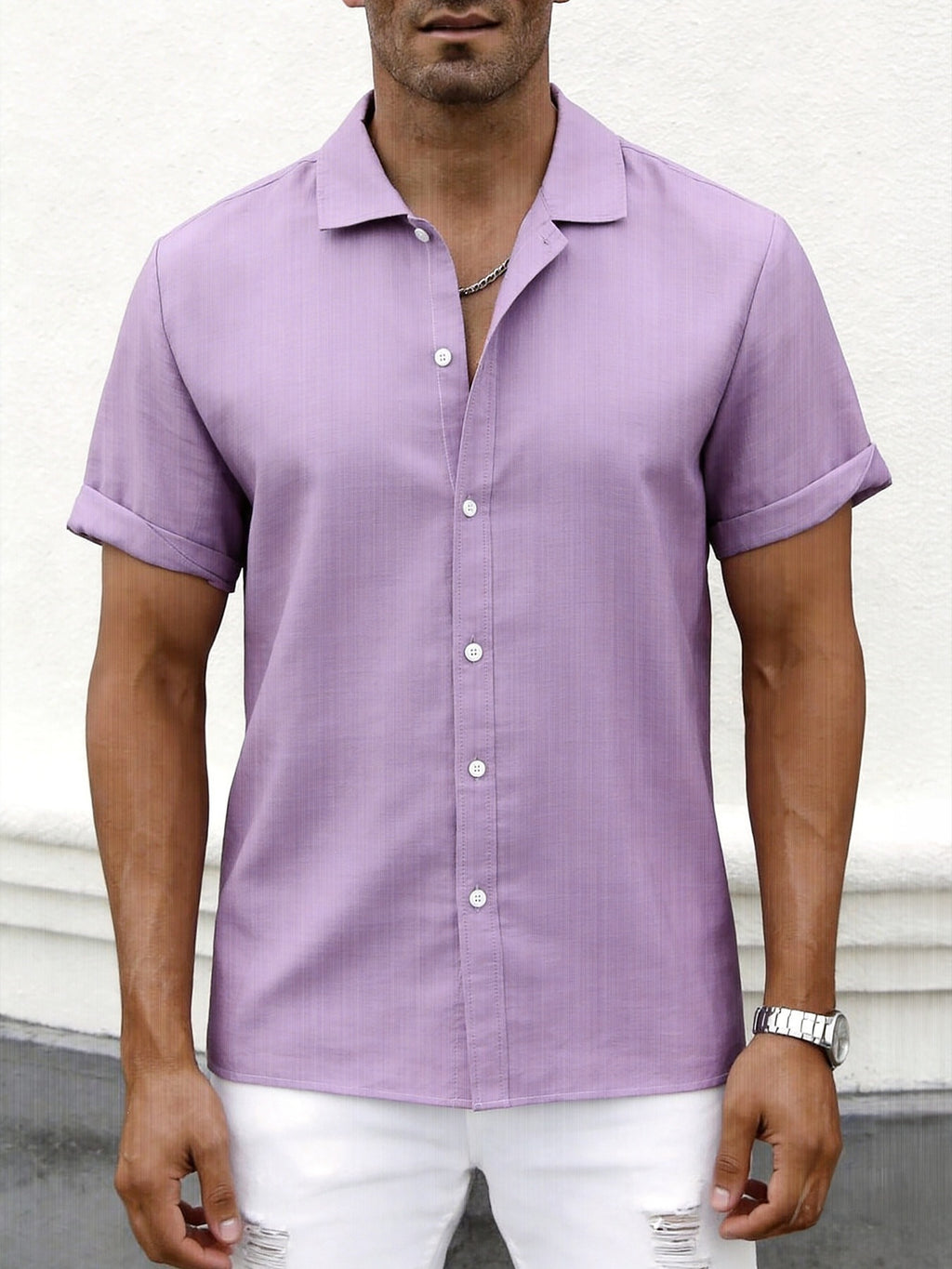 Chemise à manches courtes pour hommes