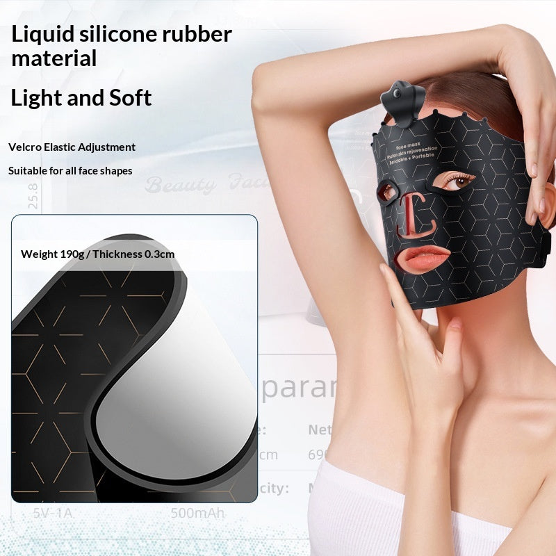 Sans fil Portable Maison LED Masque de silicone