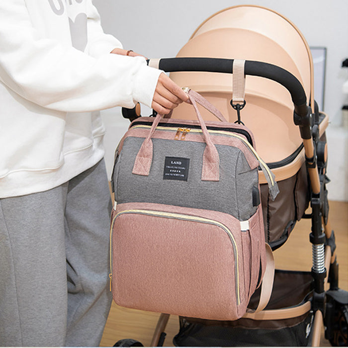 Mummy Baby Crib sac à dos Grande capacité Out Lait Sac isolé Femmes