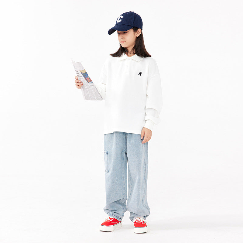 Chemise de polo pour enfants de style japonais