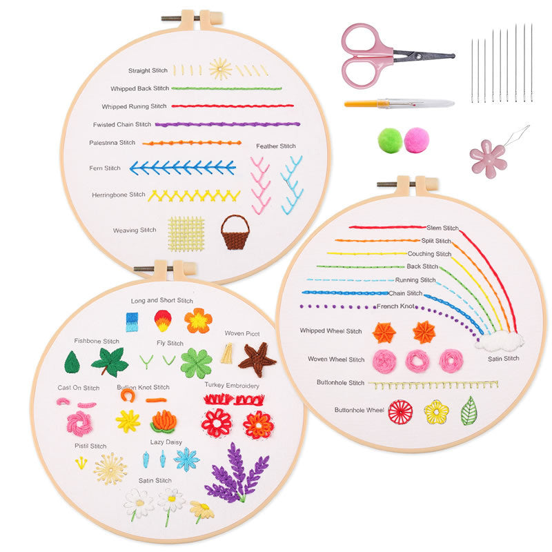 Broderie Kit d'emballage de matériel débutant