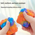 Slow-rebound 3D Stress-relief Square Dice Silicone Bubble Ball