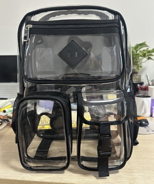 Sac transparent Sac d'école primaire étanche Sac d'école pour l'école secondaire