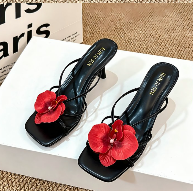 Sandales à diapositives pour vacances en bohème