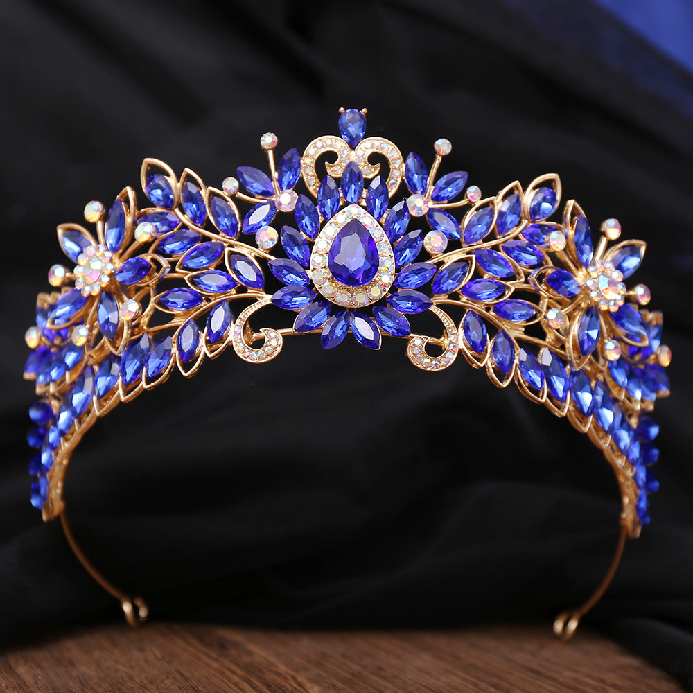 Couronne de mariée haut de gamme européenne et américaine pour accessoires capillaires
