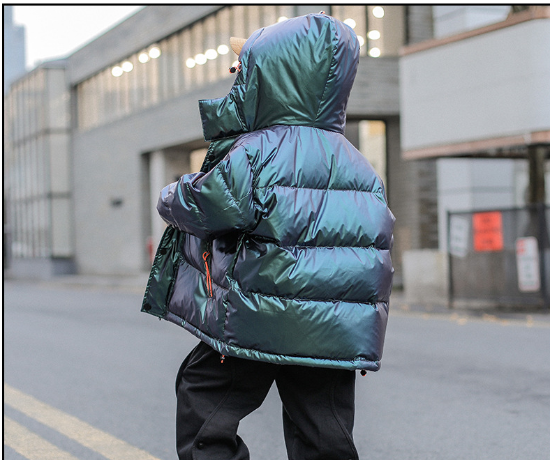 Style de l'Ouest Big Kids épais hiver Veste blanche Duck Down pour enfants