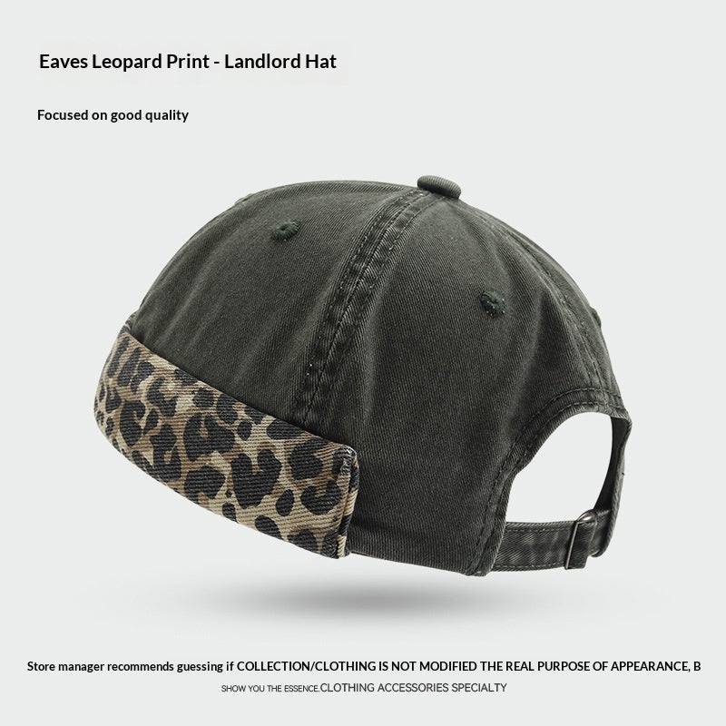 Chapeau de streetwear style américain Niche Leopard