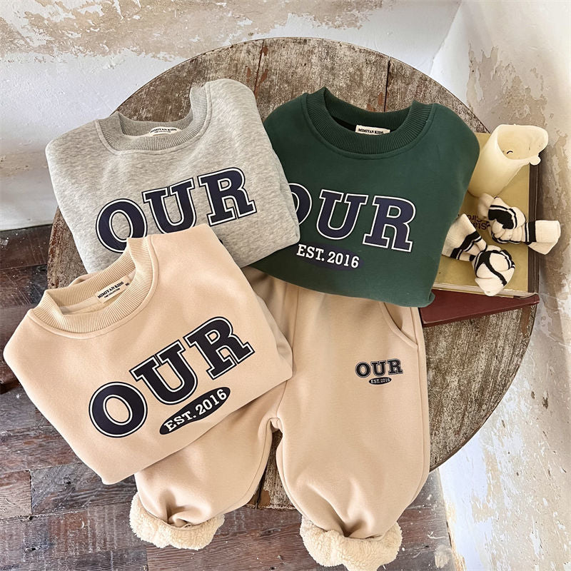 En automne et en hiver Pantalon de bébé à capuche de style étranger pour enfants