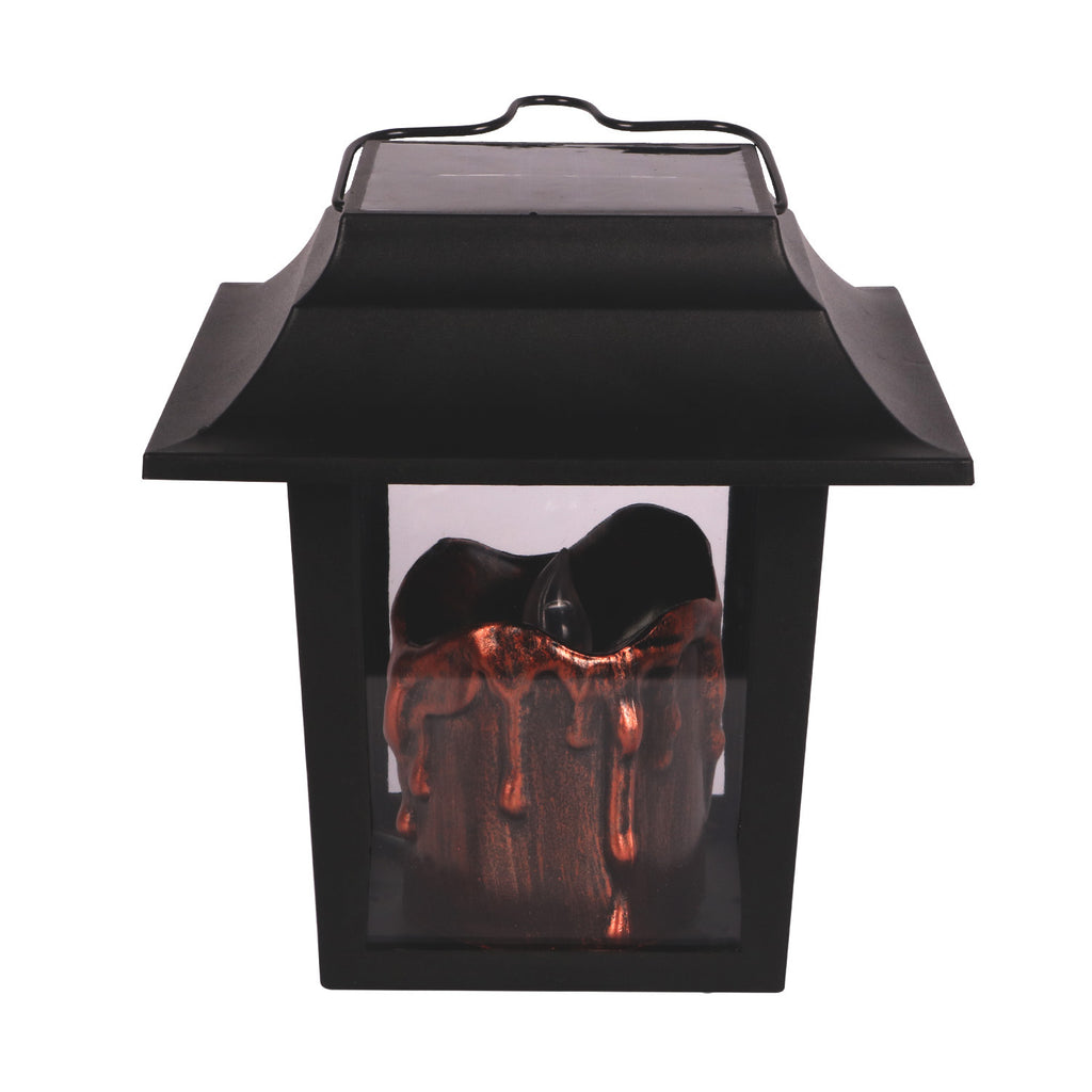 Décoration extérieure rétro Lampe de suspension électronique Jardin Courtyard LED Bougie portable Sola