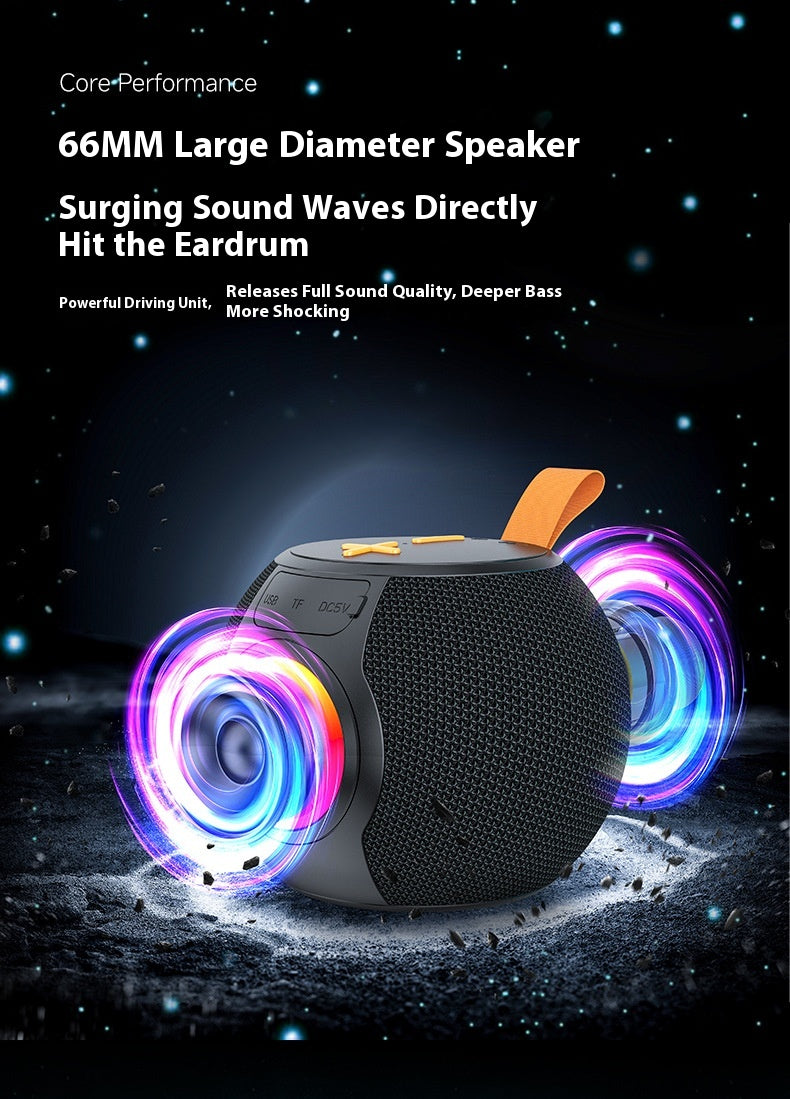 Haut-parleur Bluetooth Portable RGB Lampe Portable Carte Imperméable TWS Petit haut-parleur