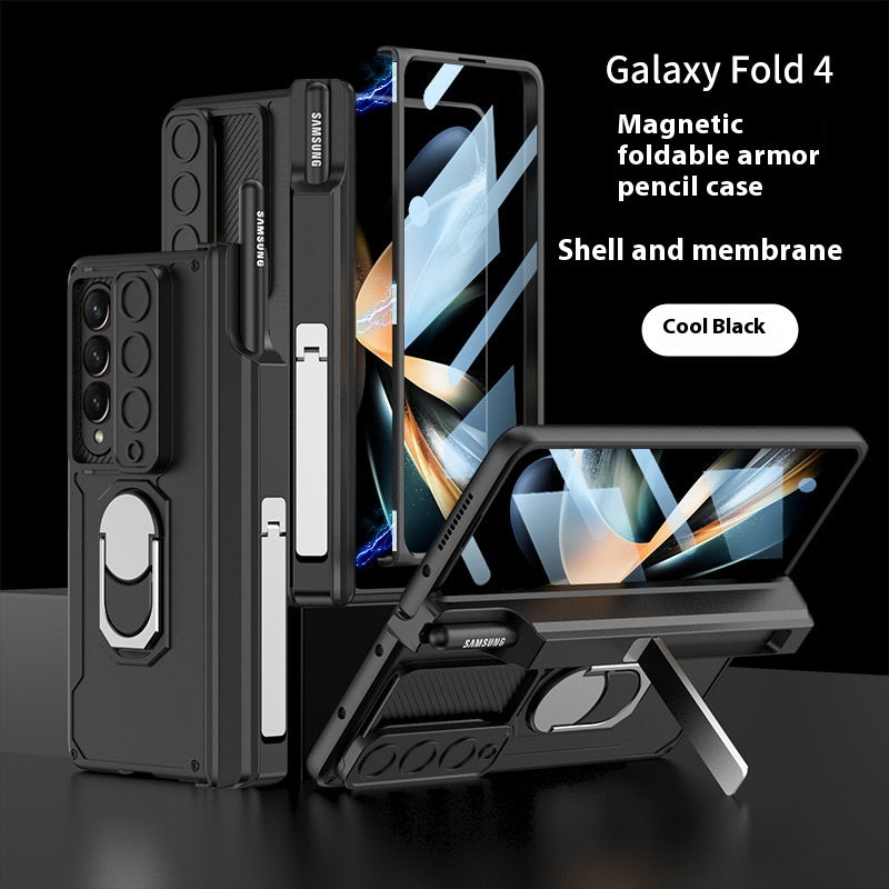 Coffret de protection magnétique pour boîtier de téléphone à charnière pliante