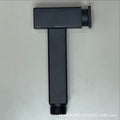 Pistolet de toilette-hammer forme-poignée carrée-alliage noir-aluminium + plastique-1 pièce