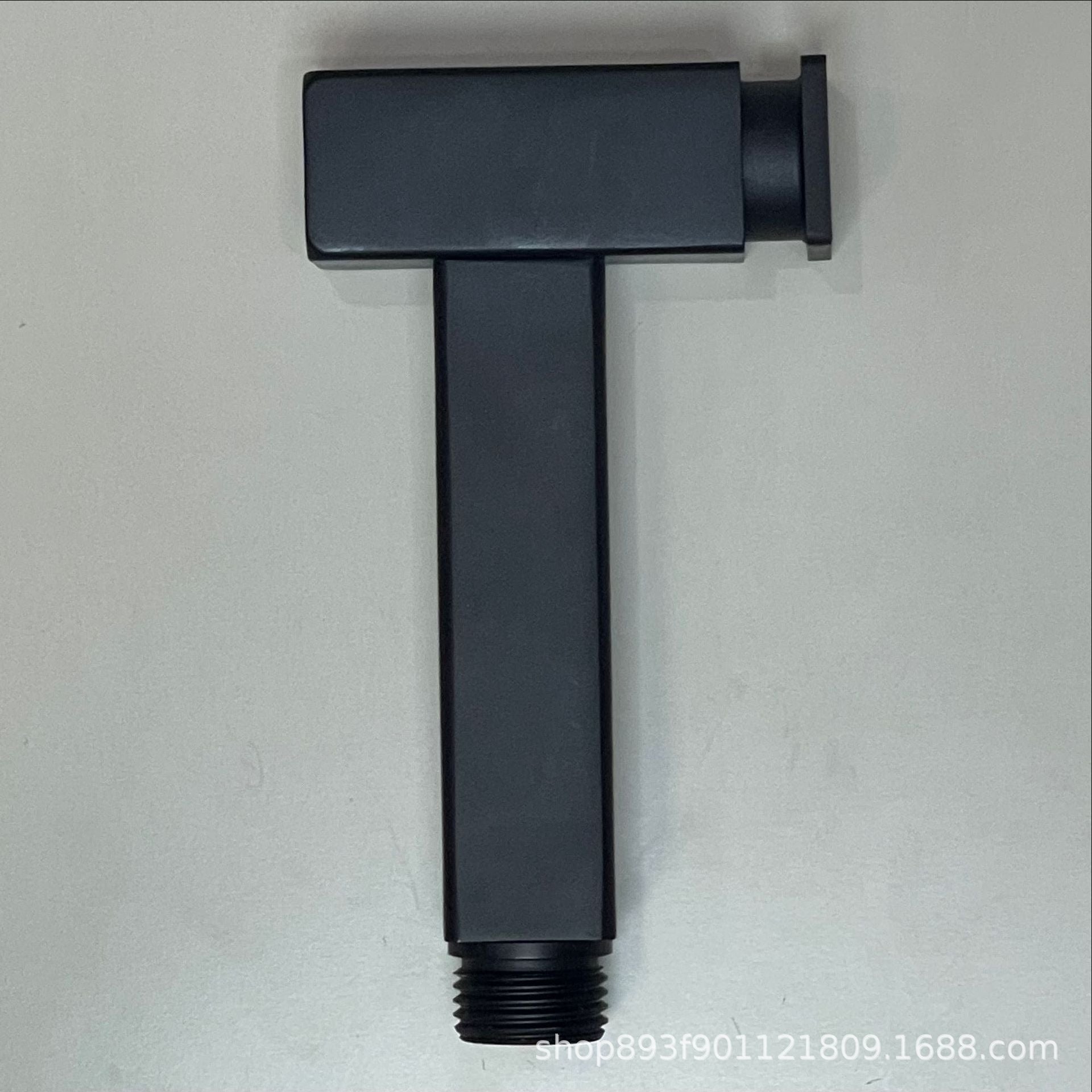 Pistolet de toilette-hammer forme-poignée carrée-alliage noir-aluminium + plastique-1 pièce
