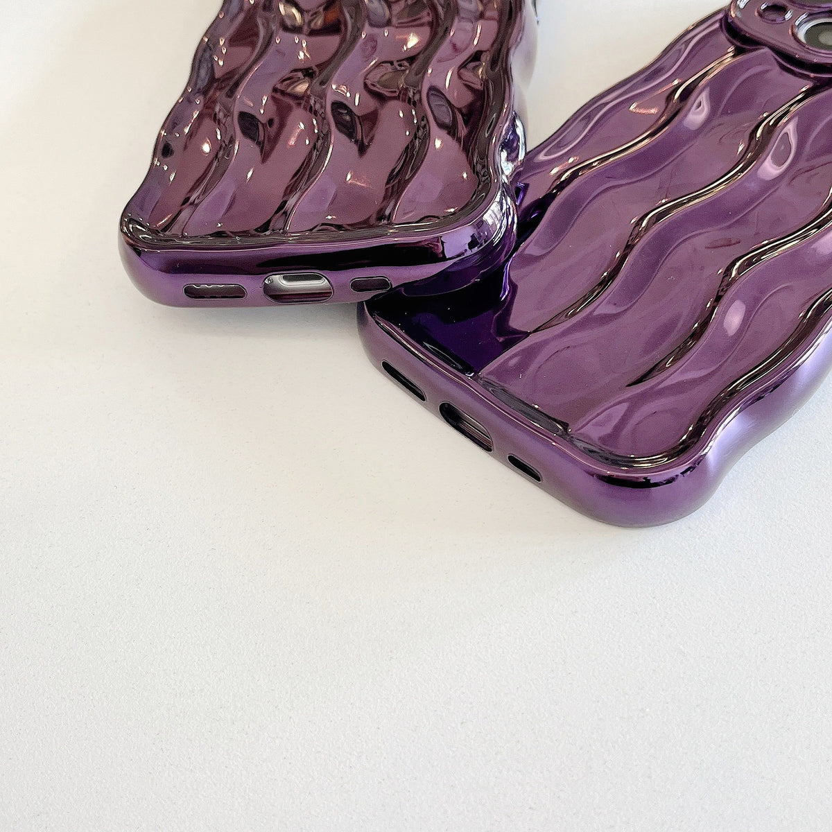 Électroplaquage de l'eau Ripple approprié Case de téléphone couleur solide