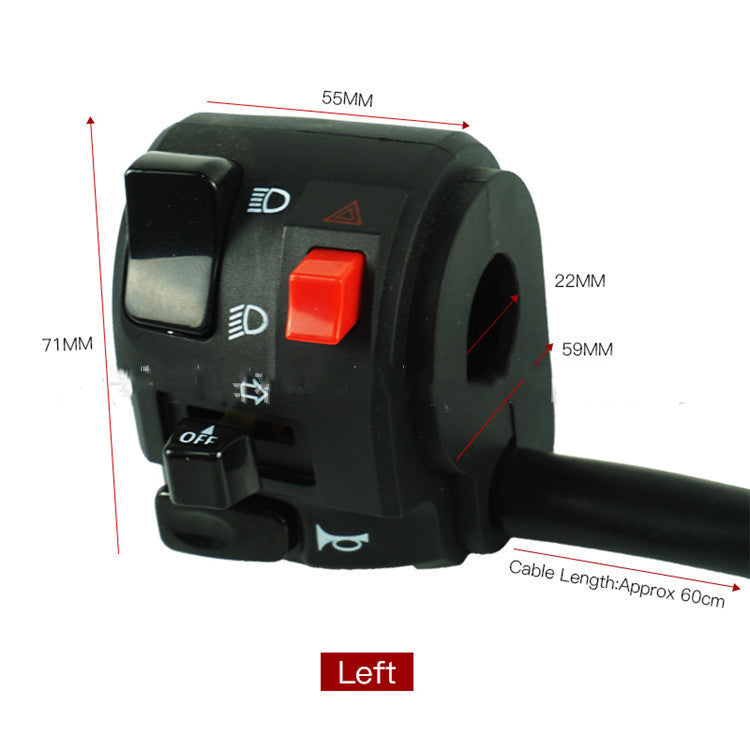 Pièces de moto Modifié interrupteur phare allumeur démarrer Double interrupteur clignotant