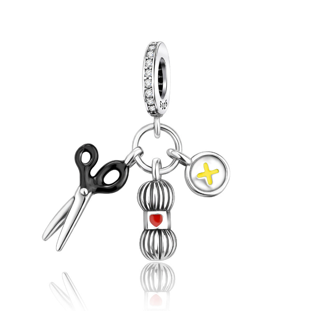 Flower Of Life Bracelet à thème médical avec perles avec un design d'ange en manteau blanc