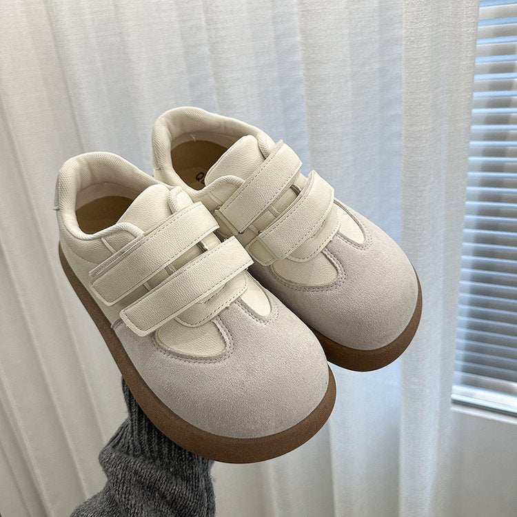 Chaussures Retro Soled Blanc Épaisseur pour Femmes