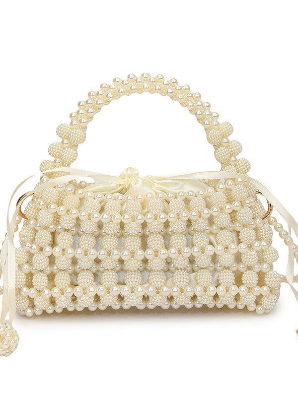 Sac perle pour sac à main Pearl de grande capacité Entièrement fait à la main