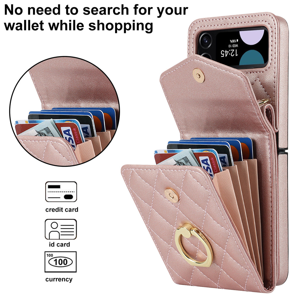 Étui de téléphone pliant Crossbody pliant résistant à la chute