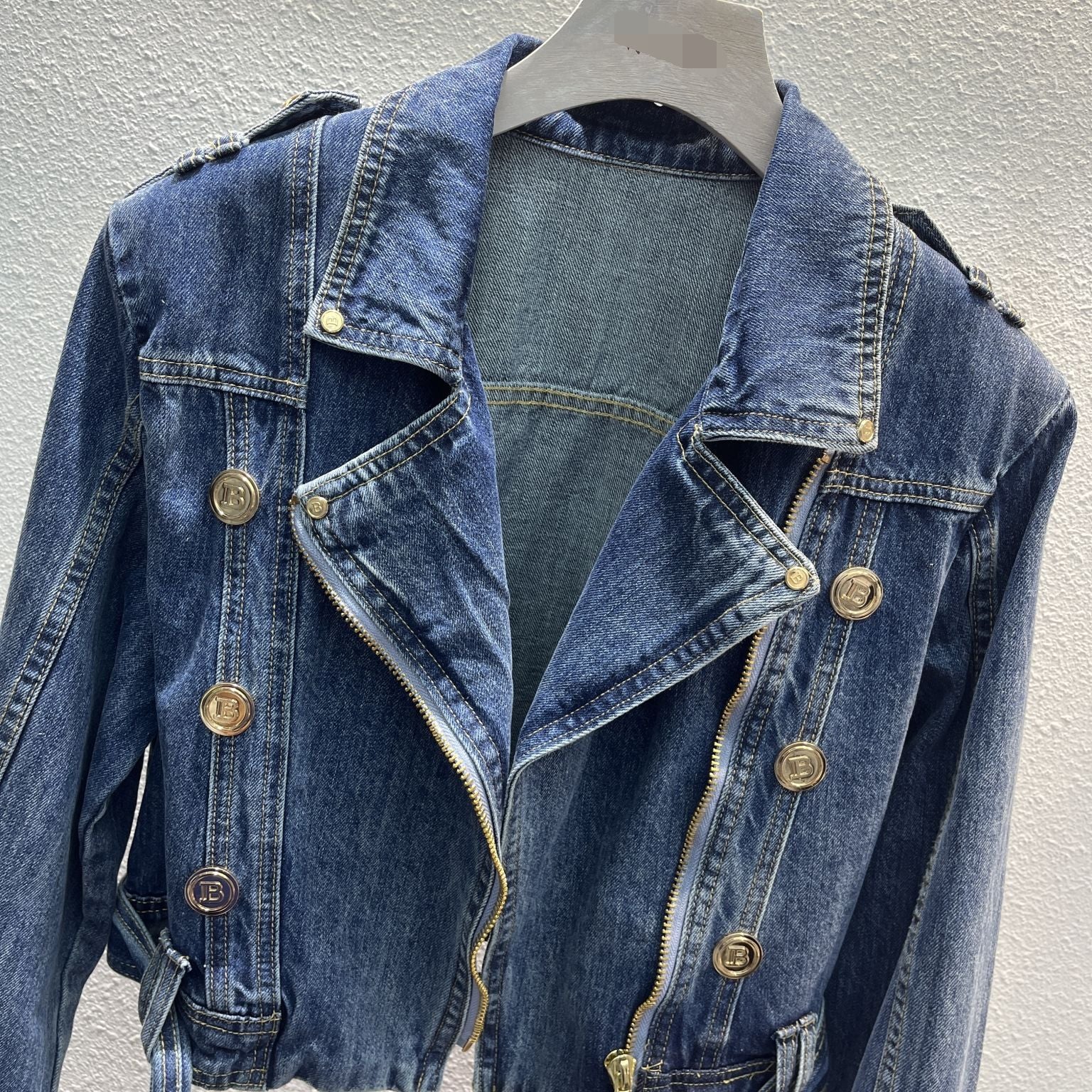 Popular Street Cool Button Denim Coat Style coréen Loose Et Idle Fan Car Top