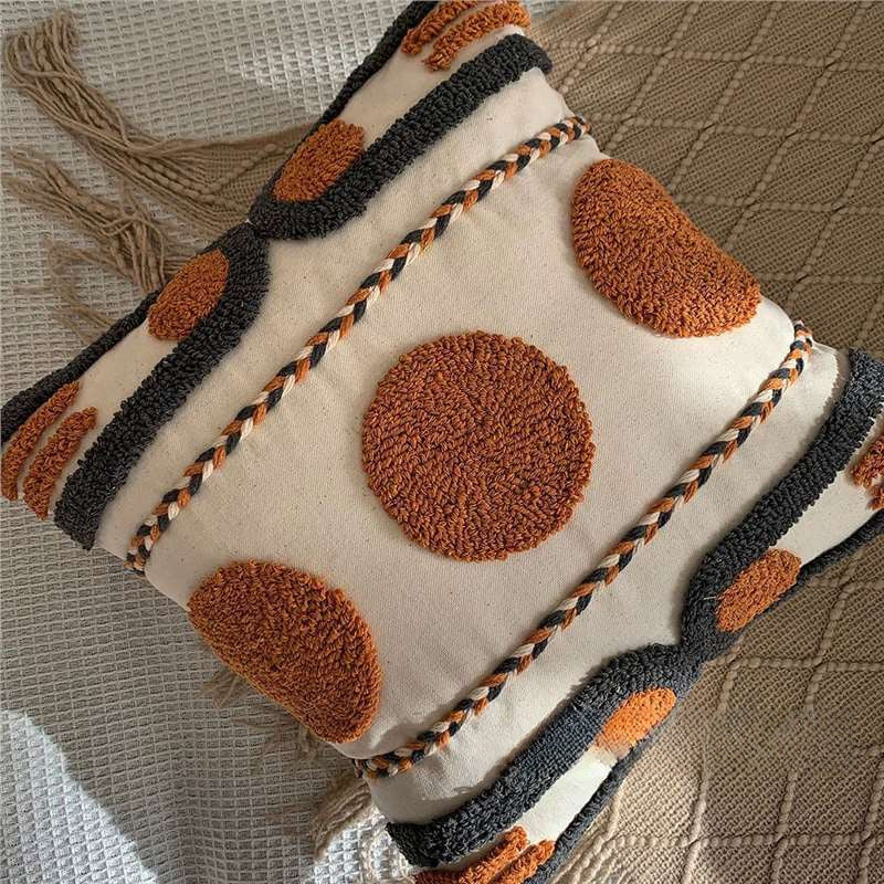 Ins Ximia Guesthouse Moroccan Tufted Coussin Coussin Coussin Coussin Coin de lit et Canapé Dosseret Pads