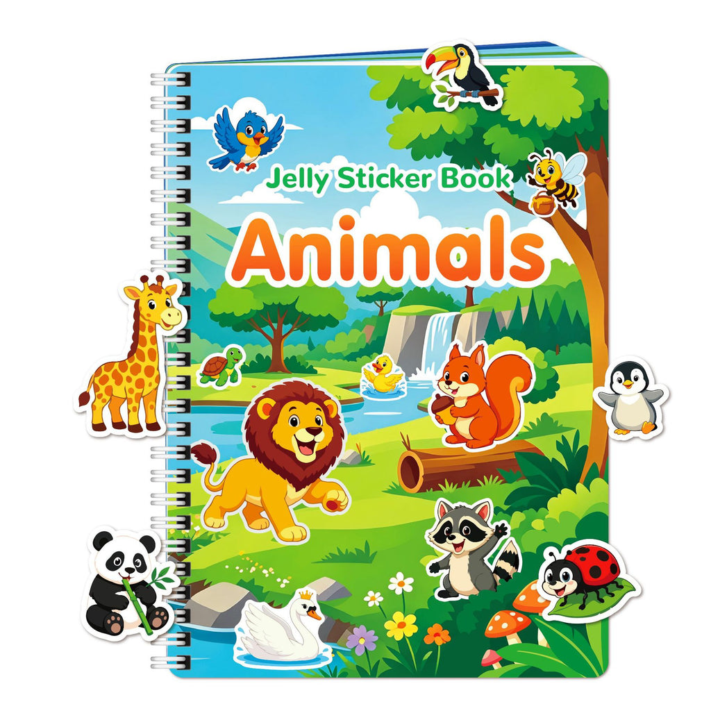 Jelly Stickers for Kids with Washable Stickers