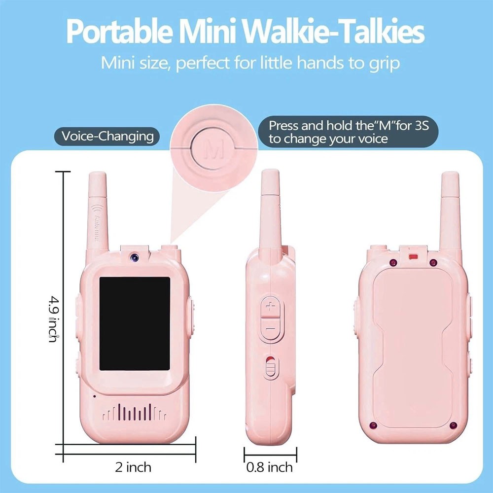 2 X Vidéo Walkie Talkies pour enfants Vidéo rechargeable Intercom Walkies TalkiesUK