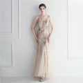 Mesh Perade mariage mariage mariage long camisole soirée Gown