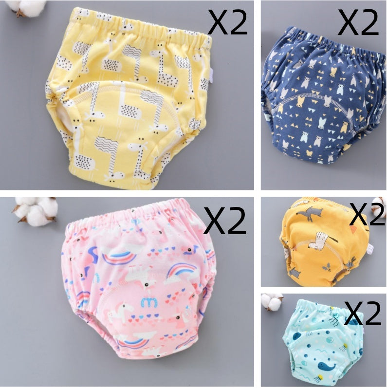 Pantalons d'entraînement pour bébés Lavable Couverture de couche de gaze 6 couches